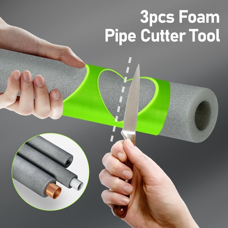 WEZCHUGHAOL 41/46/53mm Foam Pipe Cutter Tool, Pipe Insulation Cutting Tool