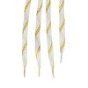 [Allegra K] Shoelaces, Flat, Metallic, Flat Laces, Shiny, gold, 130