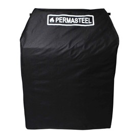 Permasteel PA-1023BK-AM 33" 2 or 3 Burner BBQ Grill Cover, Heavy Duty Weatherproof Fabric for Outdoor Patio Backyard, Universal Fit for Grills up to 33" Width, Black