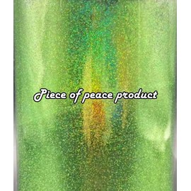 【Piece of peace product】 Rainbow flake holographic glitter easy to use for custom paint, gel nails, etc. 0.2mm (Rainbow Lime)