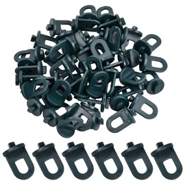 Pinsheng Pack of 50 Greenhouse Clips, Plastic Sturdy Plant Holders, Hanging Devices, Eyelets, Trellis Clips, Greenhouse Accessories