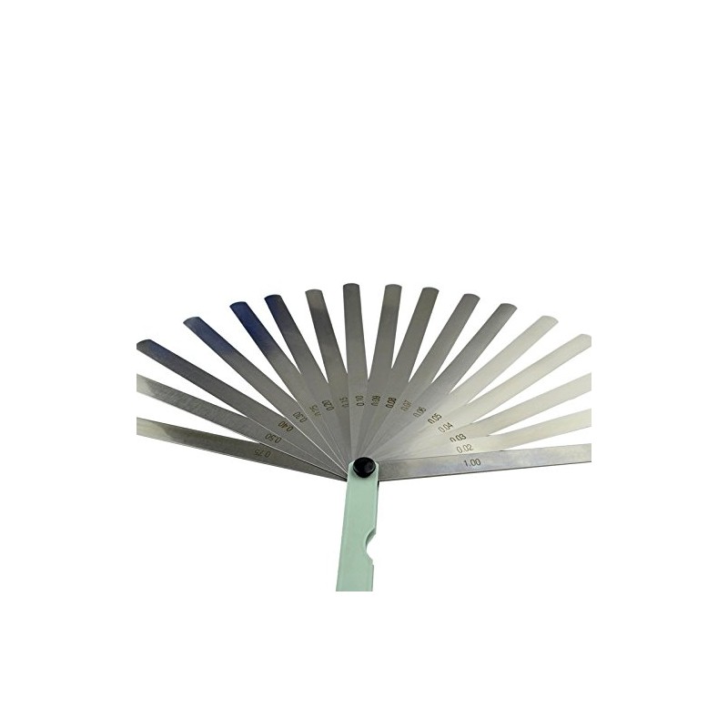 AHL 17 Blade 0.02-1mm Metal Feeler Gauge Measuring Tool 200mm