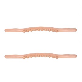 2Pcs Wooden Scraping Stick 10 Massage Dots Body Shaping Effort Saving Wooden Gua Sha Stick for Body Parts