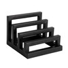 Bloomingville, Black Tri-Sectional Metal Plate Stand Organizer, Small