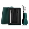 Adlerschnabel-Nagelknipser-Set für Fußnägel und Fingernägel mit abgeschrägter Form, Spritzschutz Design,