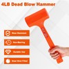MAXPOWER Dead Blow Hammer, 4LB Dead Blow Mallet with Checkered