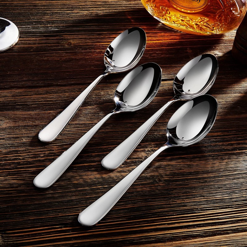 KEAWELL Premium Louise Spoons Set, Set of 4, 18/10 Stainless