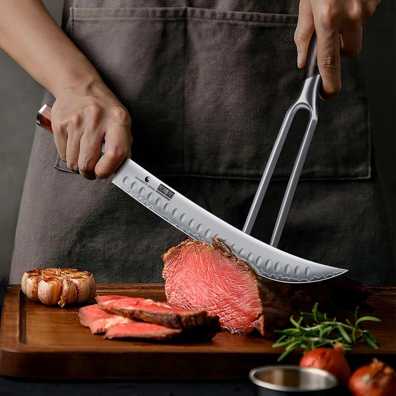 HOSHANHO Brisket Slicing Knife 12 Inch, Japanese High Carbon Steel