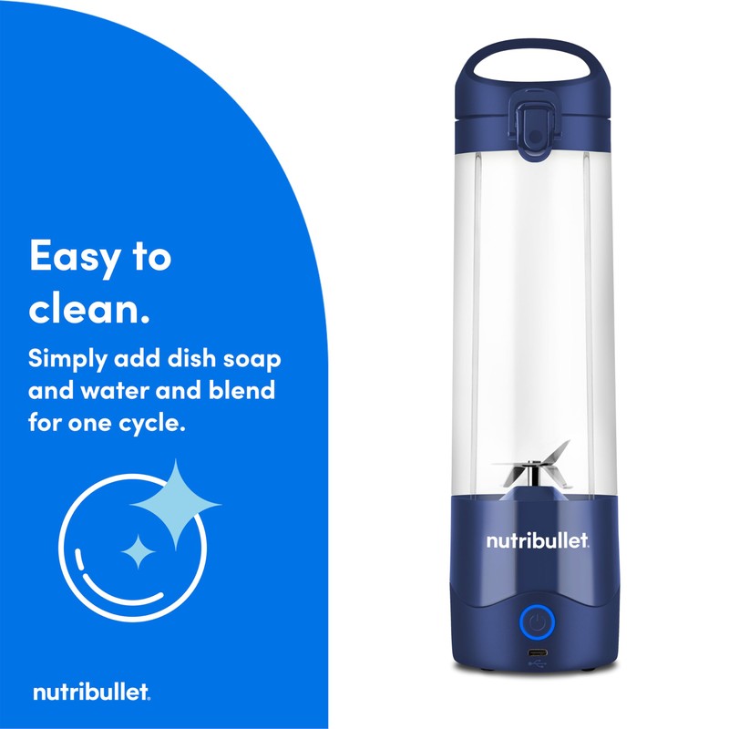 nutribullet Portable Blender, Cordless, 20oz Vessel, Personal Blender, USB-C Rechargeable,