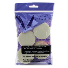 Victoria Vogue Cosmetic Rounds Latex, Regular Size, 12 Ea, 12count