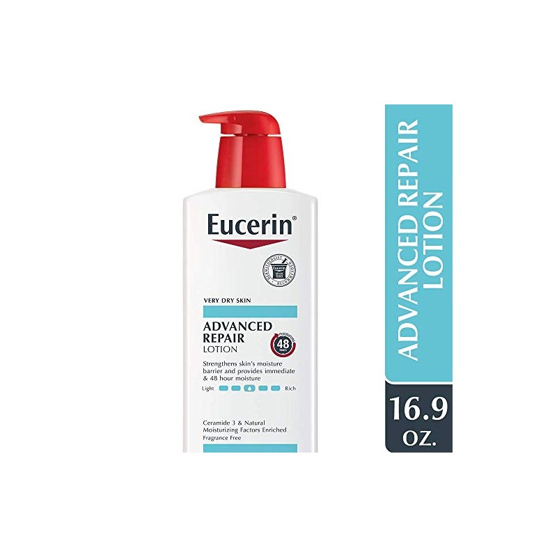 Eucerin Advanced Repair Lotion - Fragrance Free, Full Body Lotion