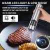 Stainless Steel Electric Salt and Pepper Grinder Set Stainless Steel