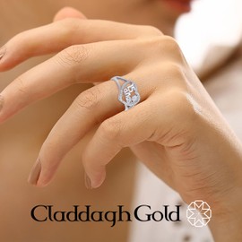 .925 Sterling Silver 15 Anos Quinceanera Heart Rose CZ Flower Love Ring - Size 11-1/2