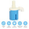 3/4" Top Inlet Float Valve, Compact Plastic Automatic Water Shut