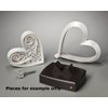 Unity Heart Black and Pewter; Unity Candle Unity Sand Elegant