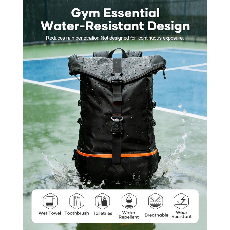 WONHOX Gym Backpack for Men Women,Travel Backpack,Lightweight Gym Bag with