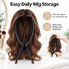2-Piece Wig Stand for Wigs & Hats – 36 cm