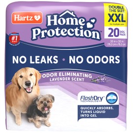 Hartz Hartz Home Protection Lavender Scent Odor Eliminating Gel Dog Pads, 30" x 30", 20 Count