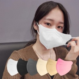 개당129원/색상선택가능국산 귀편한 새부리형 컬러 마스크 KF94 대형 200매 129 Won Each / Color Available Domestic Comfortable Ear-Loop Color Mask KF94 Large 200 Sheets