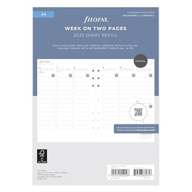 A5 Minimal week on two pages vertical w/appts 2025