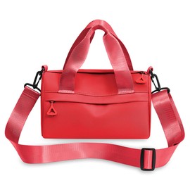 Urcura Mini Gym Bag, Small Sling Bag for Women, Adjustable Womens Gym Bag, Tote Bag for Women, Small Duffle Bag for Women (Red)