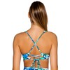 Sunsets Brandi Bralette - Bikini para mujer, Seascape, M