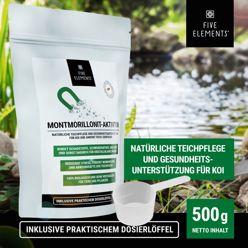 FIVE ELEMENTS Anti-floating algae active clay | natural pond clarification