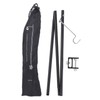 Camping Lantern Stand Aluminum Alloy Foldable Single Hook Lamp Pole