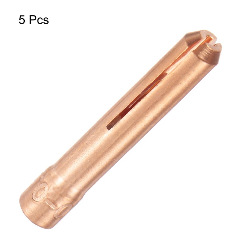 sourcing map 5pcs 13N21 TIG Welding Collet 0.04" (1mm) Copper