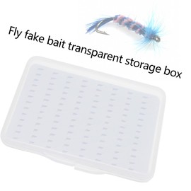 VGOL Bait Storage Box for Fishing Lover - Transparent Fly Lures Box With Snap-Fit Lid and Foam Storage for Fishing Fly