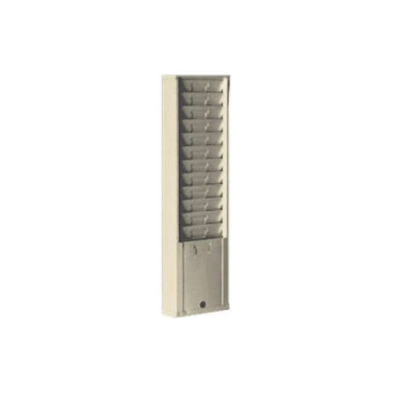 Metal Wall Mounted Time Card Holder Rack, Model 167H, 12