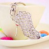 Lurrose High Heels Crystal Key Ring - Rhinestone Shoe Pendant
