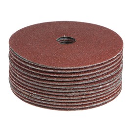 HARFINGTON 25pcs 36 Grit Aluminum Oxide Resin Fiber Discs 5" x7/8" Metal Sanding Grinding Discs for Angle Grinding Machine Polishing and Grinding Metals, Wood, and Fiberglass