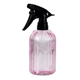 Handheld Glass Spray Bottle with Adjustable Nozzle for Watering Indoor and Outdoor Potted Plants and Greenery and More, 2.8 x 8.2in (pink)