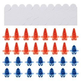 MOTOALL 30PCS 75495-35010 Fender Flare Clips 75397-35010 Fit for Toyota, for 4Runner, FJ Cruiser, for Highlander, for Tacoma, for RAV4 Exterior Door Trim Panel Rear Plastic Rocker Panels Fasteners Retainer Kit