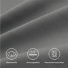 Bedsure Cushion Cover 40 x 80 cm Cotton Grey -