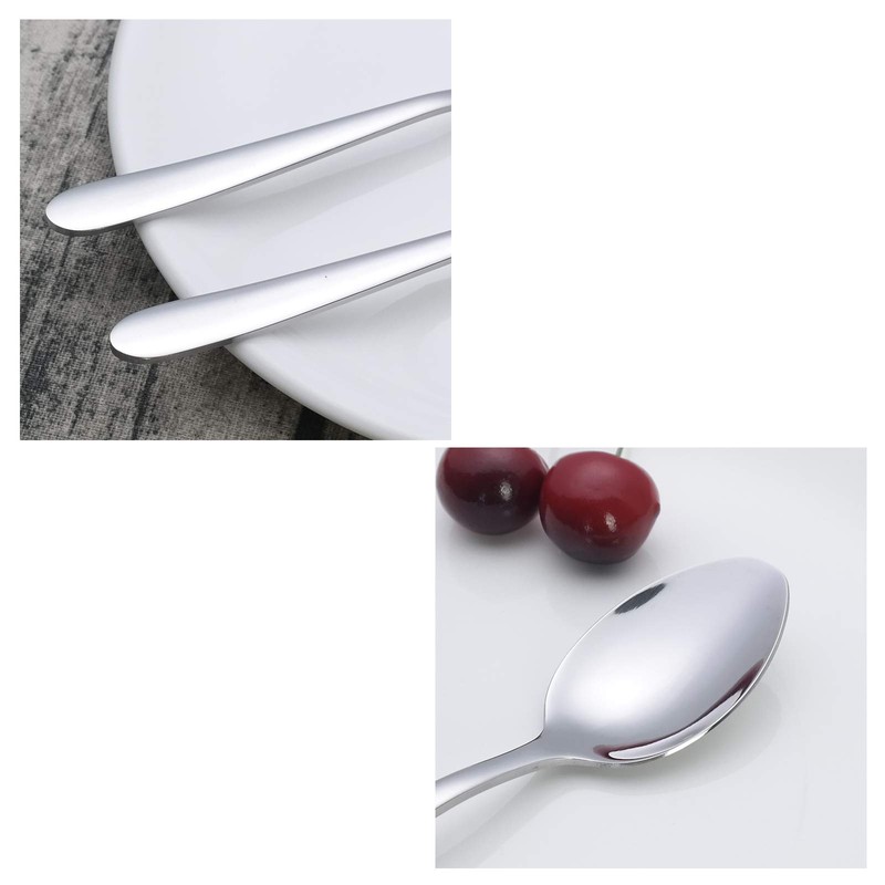 Zerdyne 12 Pieces Stainless Steel Small Dessert Spoon