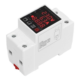 Adjustable 63A Over Under Voltage Protector Digital AC220V Protection Device for Home Office