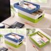 RHONZHAO Desk Letter Tray, 2PCS A4 Size Plastic Stackable File