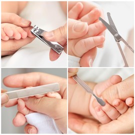 haakaa Baby Nail File Electric Baby Nail Care Set with Manicure Kit, Baby Nail Clippers for Newborn/Infants/Adults Toes and Fingernails, Green