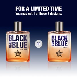 Tru Western PBR Black and Blue Flame Men’s Cologne Spray for Men, Bergamot, Black Tea, Lavender, Sandalwood & Vetiver Notes, 3.4 fl oz (100 ml)