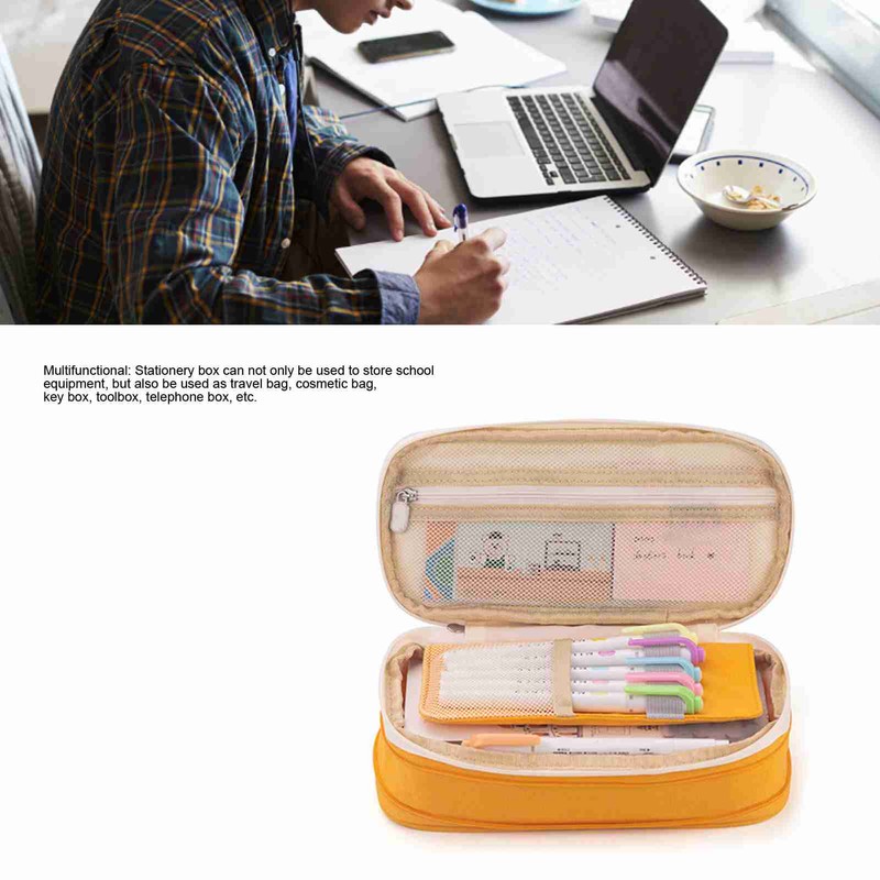 Big Capacity Pencil Case Multifunctional Orderly Storage Multiple Grids Stationery