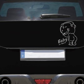 Hellweg Druckerei Car Sticker Baby on Board on Tour Board Car Funny
