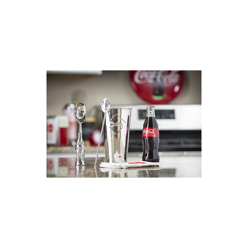 TableCraft Coca-Cola CC308 Ice Cream Scoop with Contour Bottle Handle