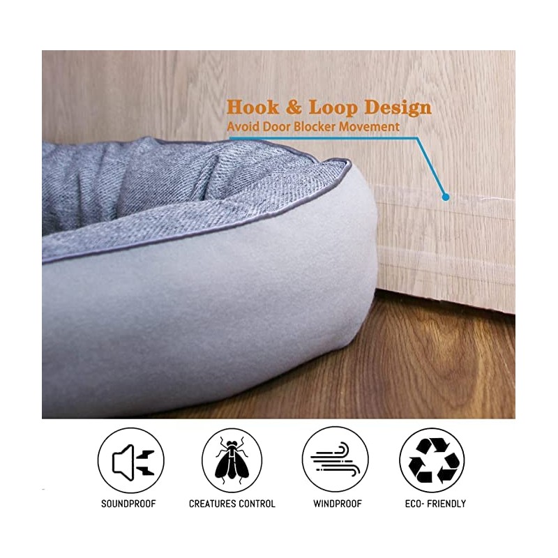 TORRAMI 38" Door Draft Stopper Under Bottom Insulation Noise Air