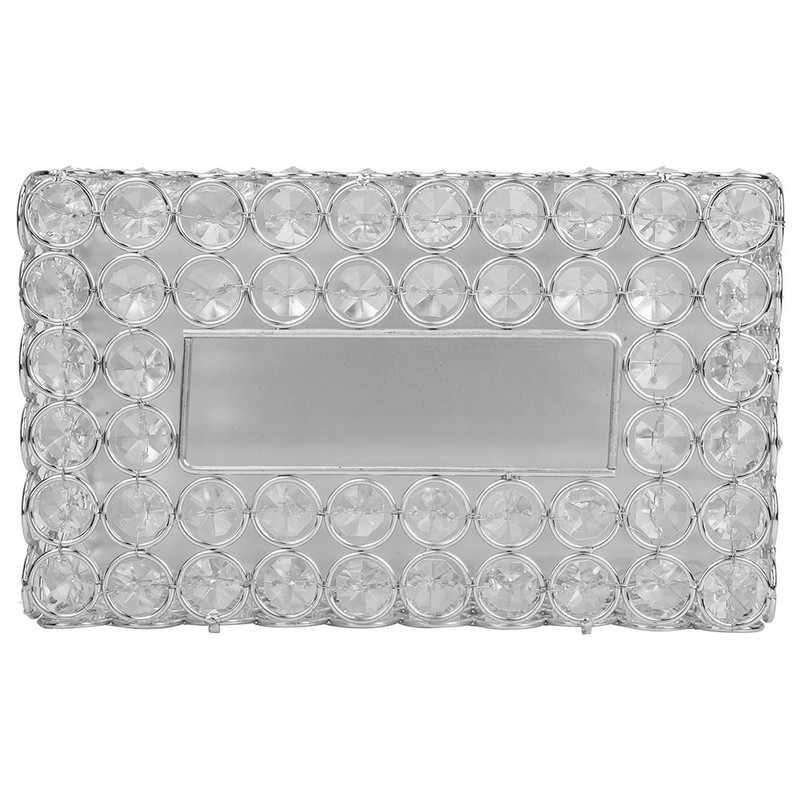 Rectangular Artificial Crystal Tissue Box Cover Tissue Paper Storage Holder