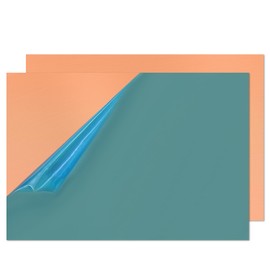 Uxney Copper Sheet, Copper Plate 100 mm x 150 mm x 0.5 mm, 99.9% Pure Copper Plate for DIY, Jewellery, Electrics, Repair, Industry (Pack of 2)