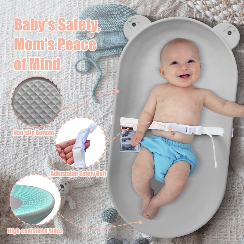 FLEUFAB Waterproof Baby Changing Pad, Lightweight and Portable Changing Table