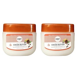 ICAN LONDON COCOA BUTTER 100% PURE PETROLEUM JELLY 2 x 368G