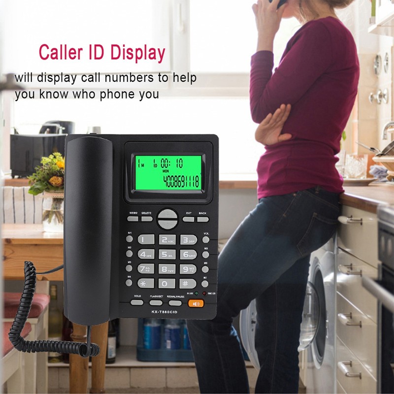 KX T880C Caller ID Display Landline Telephone No Battery Mute